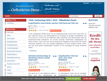 Tablet Screenshot of oeffentlichen-dienst.de